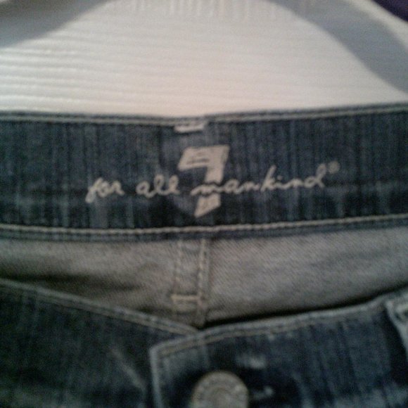 7 For All Mankind Distressed w/ Braided Pocket Jeans (10/30) - Picture 5 of 9